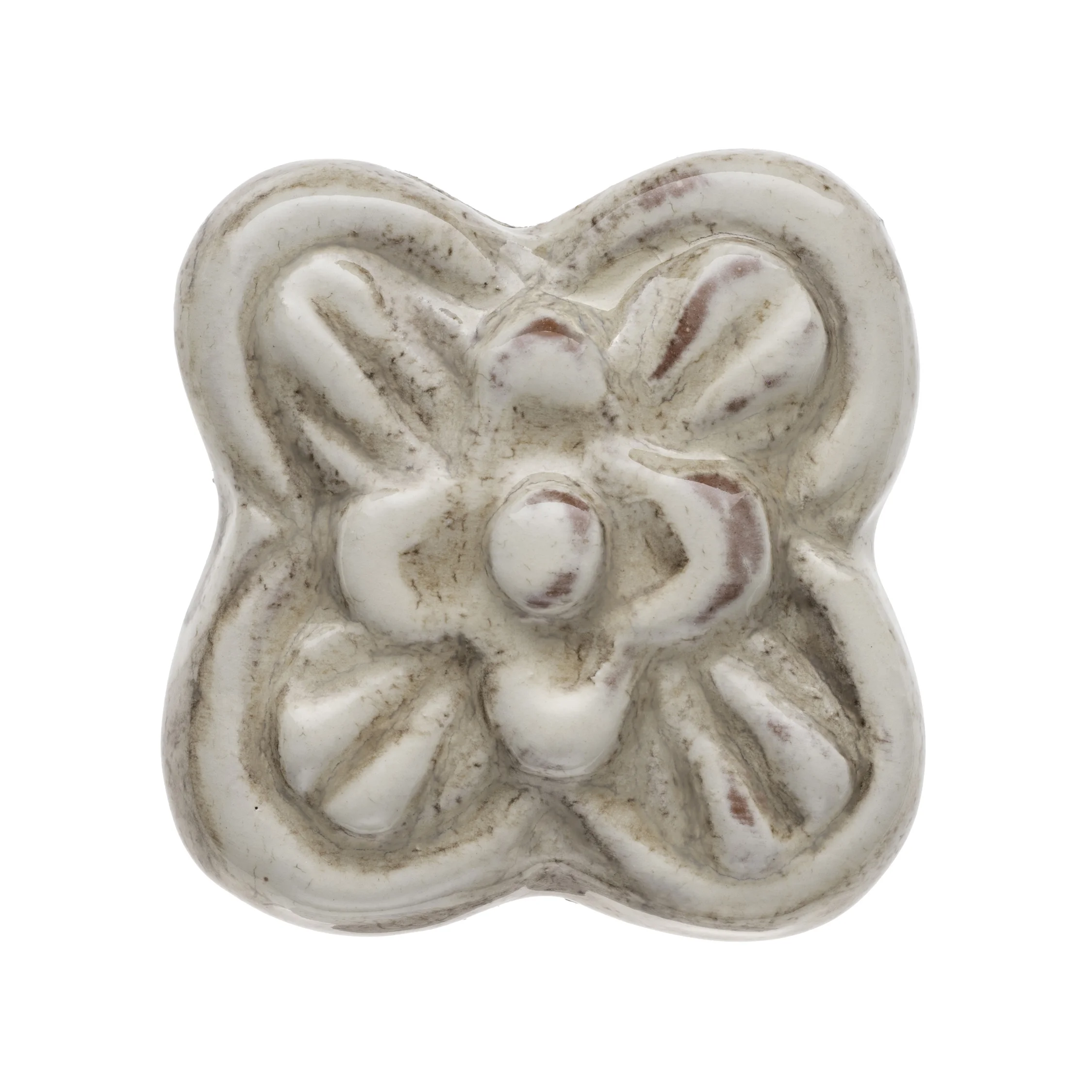 INF-Flower Octagon Insert Ceramic Handmade Tile | Moore-Merkowitz